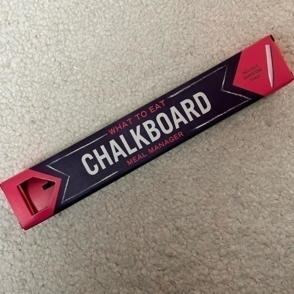 Knock Knock “What to Eat” Adhesive Chalkboard Memo Manager
